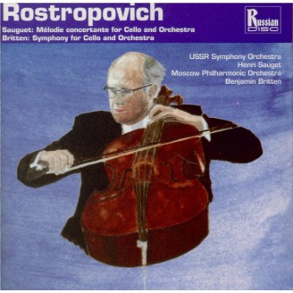 BRITTEN - Rostropovich - Cello symphony, pour violoncelle et orchestre o..